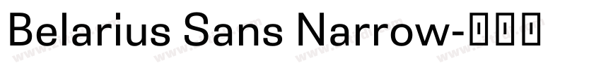 Belarius Sans Narrow字体转换